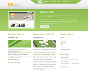 IceMedia Website Template