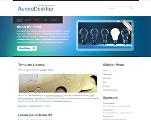 AuroraDesktop Website Template